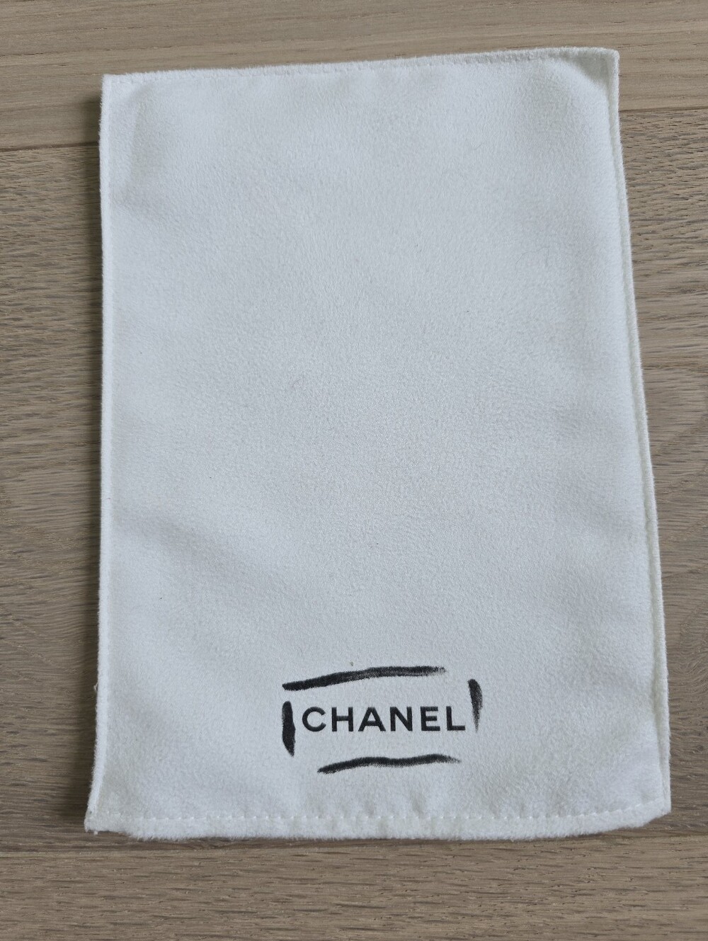 Chanel White Branded Dust Cloth